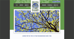 Desktop Screenshot of brooksandbarbertree.com